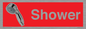 IV14282: Shower Dementia Friendly Sign Red
