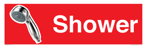 IV14282: Shower Dementia Friendly Sign Red