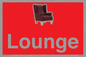IV14286: Lounge Dementia Friendly Sign Red