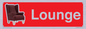 IV14286: Lounge Dementia Friendly Sign Red
