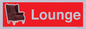 IV14286: Lounge Dementia Friendly Sign Red
