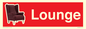 IV14286: Lounge Dementia Friendly Sign Red