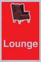 IV14286: Lounge Dementia Friendly Sign Red