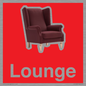 IV14286: Lounge Dementia Friendly Sign Red