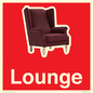 IV14286: Lounge Dementia Friendly Sign Red