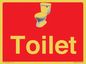 IV14288: Toilet Dementia Friendly Sign Red