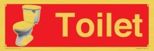 IV14288: Toilet Dementia Friendly Sign Red