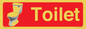 IV14288: Toilet Dementia Friendly Sign Red