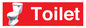 IV14288: Toilet Dementia Friendly Sign Red
