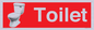 IV14288: Toilet Dementia Friendly Sign Red