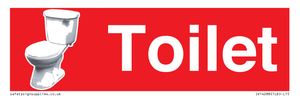IV14288: Toilet Dementia Friendly Sign Red