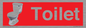 IV14288: Toilet Dementia Friendly Sign Red