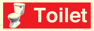 IV14288: Toilet Dementia Friendly Sign Red