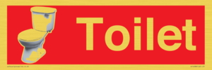 IV14288: Toilet Dementia Friendly Sign Red
