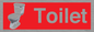 IV14288: Toilet Dementia Friendly Sign Red