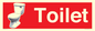IV14288: Toilet Dementia Friendly Sign Red