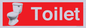 IV14288: Toilet Dementia Friendly Sign Red
