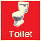 IV14288: Toilet Dementia Friendly Sign Red