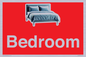 IV14290: Bedroom Dementia Sign Red