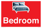 IV14290: Bedroom Dementia Sign Red