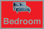 IV14290: Bedroom Dementia Sign Red