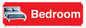 IV14290: Bedroom Dementia Sign Red