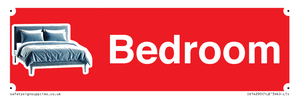 IV14290: Bedroom Dementia Sign Red
