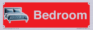 IV14290: Bedroom Dementia Sign Red