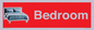 IV14290: Bedroom Dementia Sign Red