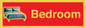 IV14290: Bedroom Dementia Sign Red