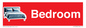 IV14290: Bedroom Dementia Sign Red