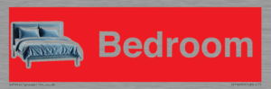 IV14290: Bedroom Dementia Sign Red
