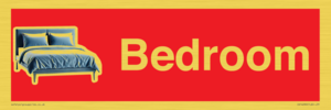 IV14290: Bedroom Dementia Sign Red