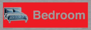 IV14290: Bedroom Dementia Sign Red