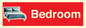 IV14290: Bedroom Dementia Sign Red
