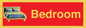 IV14290: Bedroom Dementia Sign Red