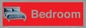 IV14290: Bedroom Dementia Sign Red