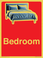 IV14290: Bedroom Dementia Sign Red
