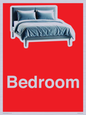 IV14290: Bedroom Dementia Sign Red