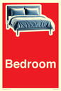 IV14290: Bedroom Dementia Sign Red