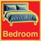IV14290: Bedroom Dementia Sign Red