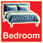IV14290: Bedroom Dementia Sign Red