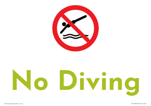 IV14730: No Diving -house brand
