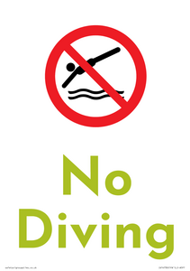 IV14730: No Diving -house brand