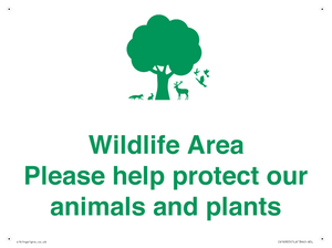IV16905: Wildlife Area Please Help Protect our animals and plants
