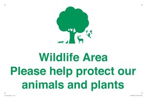 IV16905: Wildlife Area Please Help Protect our animals and plants