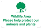 IV16905: Wildlife Area Please Help Protect our animals and plants