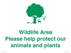 IV16905: Wildlife Area Please Help Protect our animals and plants