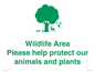 IV16905: Wildlife Area Please Help Protect our animals and plants