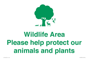 IV16905: Wildlife Area Please Help Protect our animals and plants